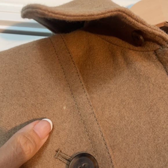 J.Crew Wool Camel Pea Coat - Picture 8 of 10